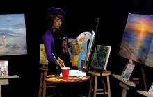 Painting Van Gogh with Gloria