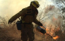 Pico Burns | Setting Back Fires in Pico Canyon, 10-28-2003 | Raw Video