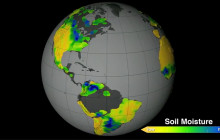 Earth’s Soil Moisture; Liquid CO2 is What’s Carving Gullies on Mars; more