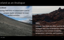 Fire, Ice, Methane: Earth Analogues for Mars and Titan