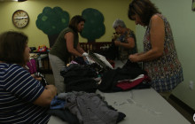 Community Members Show Support for Domestic Violence Victims in Local Clothing Drive