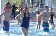 Swimmers Brave Cold Water in Annual Polar Bear Plunge