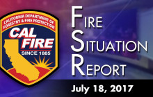 Fire Situation Report for 7-18-2017