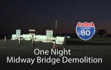 Caltrans News Flash: I-80 Overpass Demolition in One Night