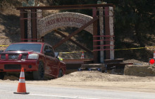 (VIDEO) Live Oak Manor Arch Relocated to Sierra Highway Frontage