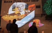 Western Movie Star Projection at Roger Dunn Golf Shop