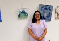 Finding Art: Caroline Chung Takeda ‘Fluid Art: Elements of Nature’ at Valencia Library